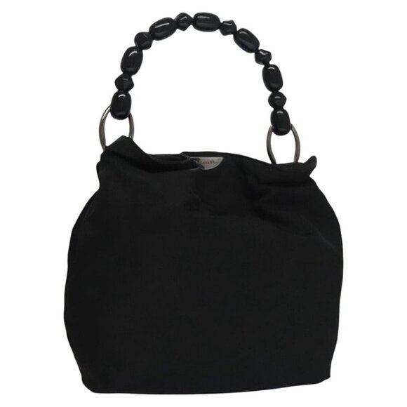 Dior Handbags - Christian Dior Maris Pearl Hand Bag Nylon Black